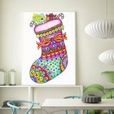 Crystal Rhinestone Diamond Painting Kit - Christmas stocking - Hibah-Diamond painting art studio