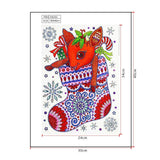 Crystal Rhinestone Diamond Painting Kit - Christmas stocking - Hibah-Diamond painting art studio
