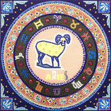 Crystal Rhinestone Diamond Painting Kit -Compass Aries