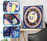 Crystal Rhinestone Diamond Painting Kit -Compass Aries - Hibah-Diamond?painting art studio