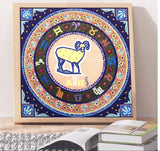 Crystal Rhinestone Diamond Painting Kit -Compass Aries - Hibah-Diamond?painting art studio