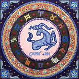 Crystal Rhinestone Diamond Painting Kit - Compass Capricorn - Hibah-Diamond painting art studio
