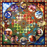 Crystal Rhinestone Diamond Painting Kit - Compass constellation animal
