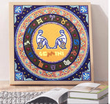 Crystal Rhinestone Diamond Painting Kit- Compass Gemini - Hibah-Diamond?painting art studio