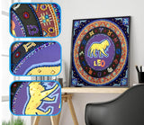 Crystal Rhinestone Diamond Painting Kit - Compass LEO - Hibah-Diamond painting art studio