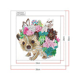 Crystal Rhinestone Diamond Painting Kit - Cute Animals - Hibah-Diamond painting art studio