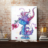 Crystal Rhinestone Diamond Painting Kit - Cute little dragon - Hibah-Diamond painting art studio