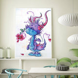Crystal Rhinestone Diamond Painting Kit - Cute little dragon - Hibah-Diamond painting art studio