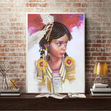 Crystal Rhinestone Diamond Painting Kit - Cute little girl - Hibah-Diamond painting art studio