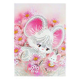 Crystal Rhinestone Diamond Painting Kit - Cute mouse - Hibah-Diamond painting art studio