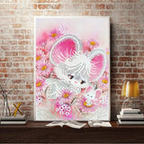 Crystal Rhinestone Diamond Painting Kit - Cute mouse - Hibah-Diamond painting art studio