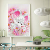Crystal Rhinestone Diamond Painting Kit - Cute mouse - Hibah-Diamond painting art studio