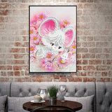 Crystal Rhinestone Diamond Painting Kit - Cute mouse - Hibah-Diamond painting art studio