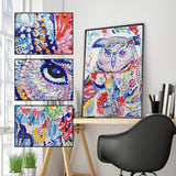 Crystal Rhinestone Diamond Painting Kit - Cute owl - Hibah-Diamond painting art studio