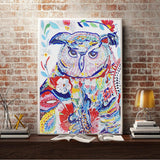 Crystal Rhinestone Diamond Painting Kit - Cute owl - Hibah-Diamond painting art studio