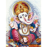 Crystal Rhinestone Diamond Painting Kit - Elephant Trunk Buddha - Hibah-Diamond painting art studio