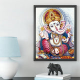 Crystal Rhinestone Diamond Painting Kit - Elephant Trunk Buddha - Hibah-Diamond painting art studio