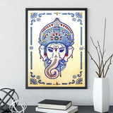 Crystal Rhinestone Diamond Painting Kit - Elephant Trunk Buddha - Hibah-Diamond painting art studio