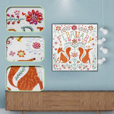 Crystal Rhinestone Diamond Painting Kit - February Fox - Hibah-Diamond painting art studio
