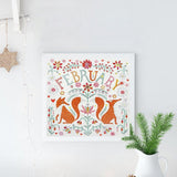 Crystal Rhinestone Diamond Painting Kit - February Fox - Hibah-Diamond painting art studio