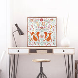 Crystal Rhinestone Diamond Painting Kit - February Fox - Hibah-Diamond painting art studio