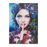 Crystal Rhinestone Diamond Painting Kit - Flower Dress Beauty - Hibah-Diamond painting art studio