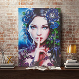 Crystal Rhinestone Diamond Painting Kit - Flower Dress Beauty - Hibah-Diamond painting art studio