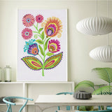 Crystal Rhinestone Diamond Painting Kit - Flower - Hibah-Diamond painting art studio