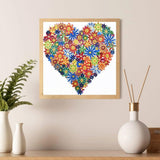 Crystal Rhinestone Diamond Painting Kit - Flower Love - Hibah-Diamond painting art studio
