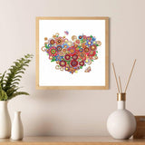 Crystal Rhinestone Diamond Painting Kit - Flower Love - Hibah-Diamond painting art studio