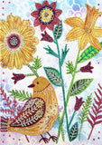 Crystal Rhinestone Diamond Painting Kit - Flowers and Birds
