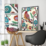 Crystal Rhinestone Diamond Painting Kit - Flowers and birds - Hibah-Diamond painting art studio