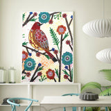 Crystal Rhinestone Diamond Painting Kit - Flowers and birds - Hibah-Diamond painting art studio