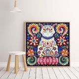 Crystal Rhinestone Diamond Painting Kit - Flowers and Cats - Hibah-Diamond painting art studio