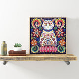 Crystal Rhinestone Diamond Painting Kit - Flowers and Cats - Hibah-Diamond painting art studio