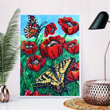 Crystal Rhinestone Diamond Painting Kit - Flowers - Hibah-Diamond painting art studio