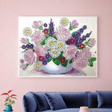 Crystal Rhinestone Diamond Painting Kit - Flowers - Hibah-Diamond painting art studio