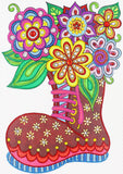 Crystal Rhinestone Diamond Painting Kit - Flowers on boots