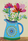 Crystal Rhinestone Diamond Painting Kit - Flowers on the kettle - Hibah-Diamond painting art studio