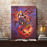 Crystal Rhinestone Diamond Painting Kit - Halloween Magic Wizard - Hibah-Diamond painting art studio