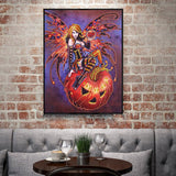 Crystal Rhinestone Diamond Painting Kit - Halloween Magic Wizard - Hibah-Diamond painting art studio