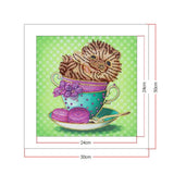 Crystal Rhinestone Diamond Painting Kit - Hamster in a teacup - Hibah-Diamond painting art studio