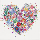 Crystal Rhinestone Diamond Painting Kit - Heart - Hibah-Diamond painting art studio