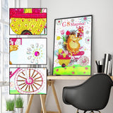 Crystal Rhinestone Diamond Painting Kit - Hedgehog gives gifts - Hibah-Diamond painting art studio