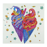 Crystal Rhinestone Diamond Painting Kit - Ice cream - Hibah-Diamond painting art studio
