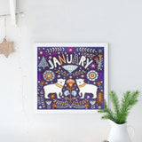 Crystal Rhinestone Diamond Painting Kit - January Polar bear - Hibah-Diamond painting art studio
