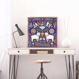 Crystal Rhinestone Diamond Painting Kit - January Polar bear - Hibah-Diamond painting art studio