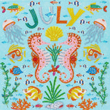 Crystal Rhinestone Diamond Painting Kit - July seahorse - Hibah-Diamond painting art studio