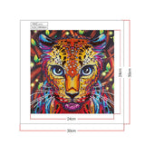 Crystal Rhinestone Diamond Painting Kit - Leopard - Hibah-Diamond painting art studio