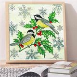 Crystal Rhinestone Diamond Painting Kit - Magpies - Hibah-Diamond painting art studio